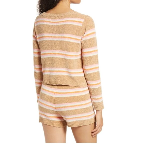 All In Favor Stripe Crop Sweater - Picture 2 of 3